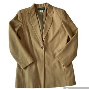 Camel Wool Blazer by Harve Benard by Benard Heltzman Women's Vintage Sz 8